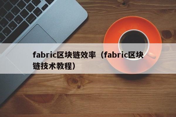 fabric区块链效率（fabric区块链技术教程）