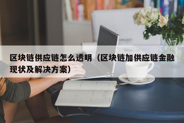 区块链供应链怎么透明(区块链加供应链金融现状及解决方案)